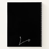 Pisces Constellation & Zodiac-Symbol Notizblock (Rückseite)