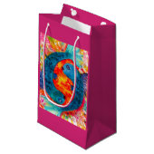 Pisces Custom Gift Bag Kleine Geschenktüte (Vorderseite Schrägansicht)