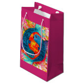 Pisces Custom Gift Bag Kleine Geschenktüte (Rückseite Schrägansicht)