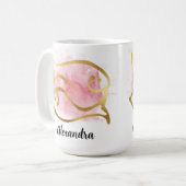 Pisces Customizable Watercolor Zodiac Design Coffe Kaffeetasse (Vorderseite Links)