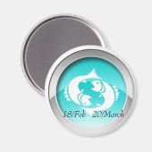 Pisces Dates Magnete Magnet (Vorderseite/Rückseite)