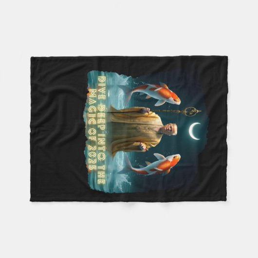 Pisces Design 2025 Fleecedecke (Vorderseite (Horizontal))