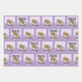 Pisces Design-Geschenk für Zodiac-Sternschauspiele Geschenkpapier Set (Vorderseite 3)