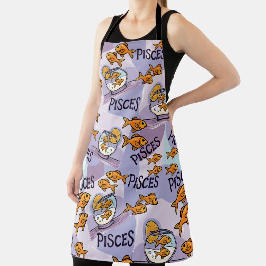 Pisces Design-Geschenk für Zodiac-Sternschauspiele Schürze (InSitu)