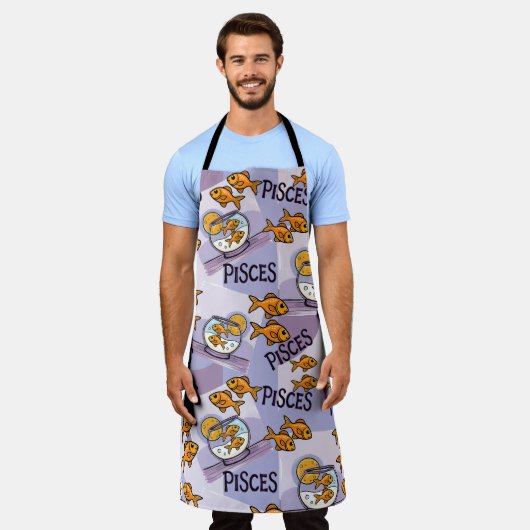 Pisces Design-Geschenk für Zodiac-Sternschauspiele Schürze (Getragen)