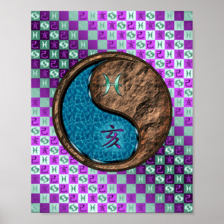 Pisces & Earth Boar Poster