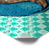 Pisces & Earth Dog Poster (Ecke)