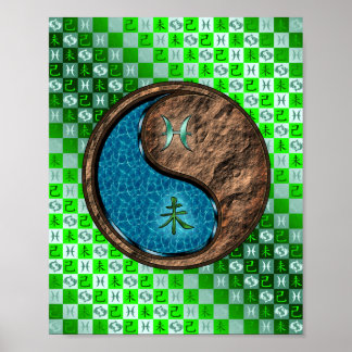 Pisces & Earth Goat Poster