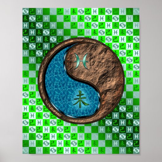Pisces & Earth Goat Poster (Vorne)