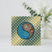 Pisces & Earth Horse Karte (Stehend Vorderseite)