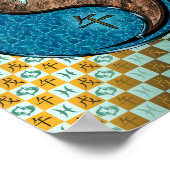 Pisces & Earth Horse Poster (Ecke)