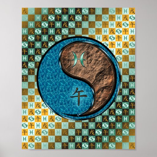 Pisces & Earth Horse Poster (Vorne)