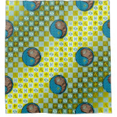 Pisces & Earth Monkey Duschvorhang (Vorderseite)