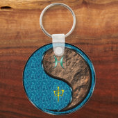 Pisces & Earth Monkey Schlüsselanhänger (Rückseite)