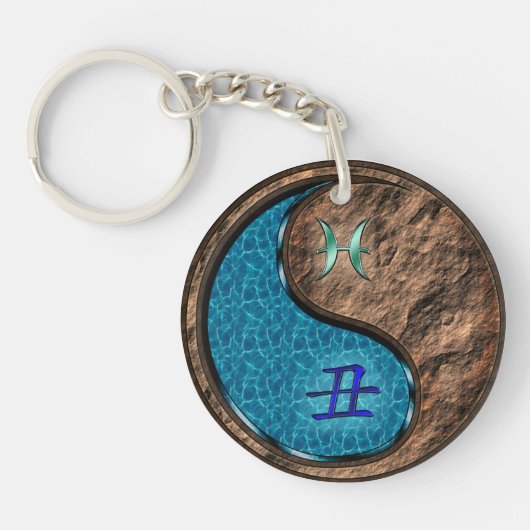 Pisces & Earth Ox Schlüsselanhänger (Vorderseite)