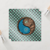 Pisces & Earth Rabbit Karte (Vorderseite/Rückseite Beispiel)