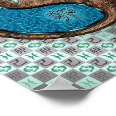 Pisces & Earth Rabbit Poster (Ecke)