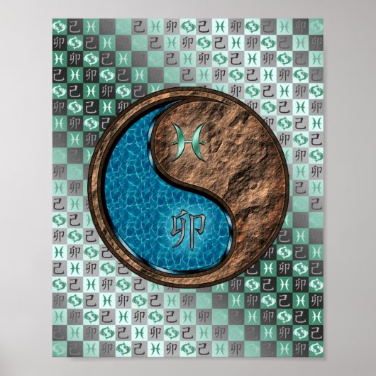 Pisces & Earth Rabbit Poster (Vorne)