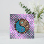 Pisces & Earth Rooster Karte (Stehend Vorderseite)