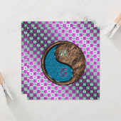 Pisces & Earth Rooster Karte (Vorderseite/Rückseite Beispiel)