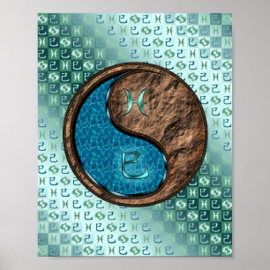 Pisces & Earth Snake Poster