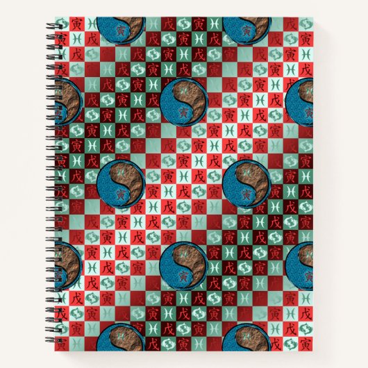 Pisces & Earth Tiger Notizblock (Vorderseite)