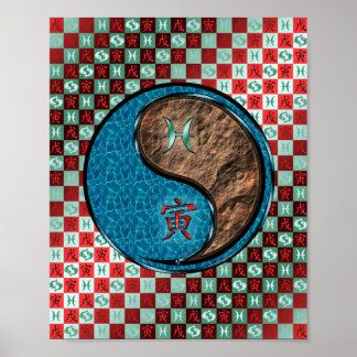 Pisces & Earth Tiger Poster