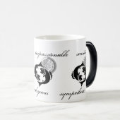 Pisces-Eigenschaften im griechischen Stil Zodiac Verwandlungstasse (VorderseiteRechts)