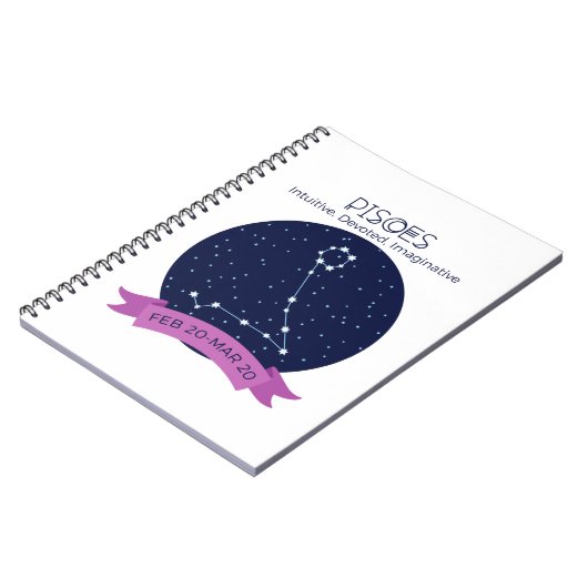 Pisces-Eigenschaften Notizblock (Linke Seite)