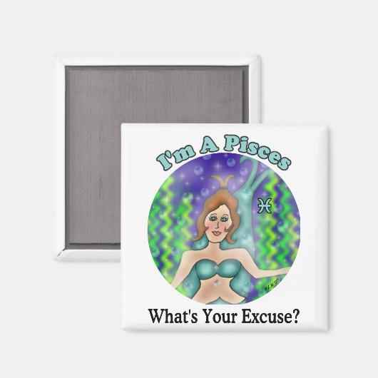 Pisces EntschulMagnet Magnet (Vorderseite/Rückseite)