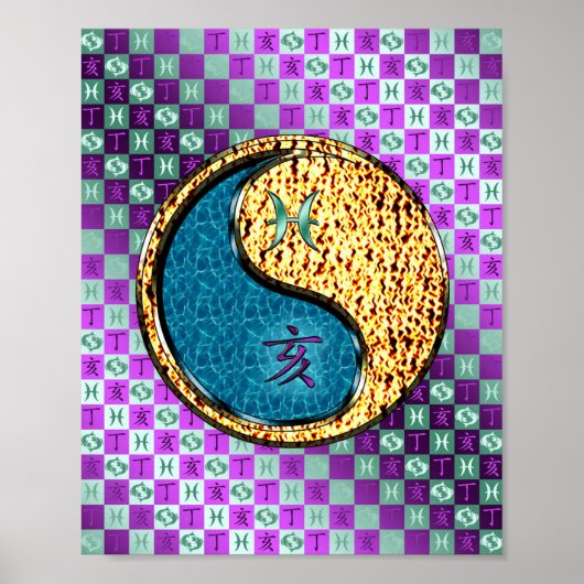 Pisces & Fire Boar Poster (Vorne)