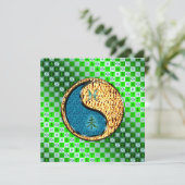 Pisces & Fire Goat Karte (Stehend Vorderseite)