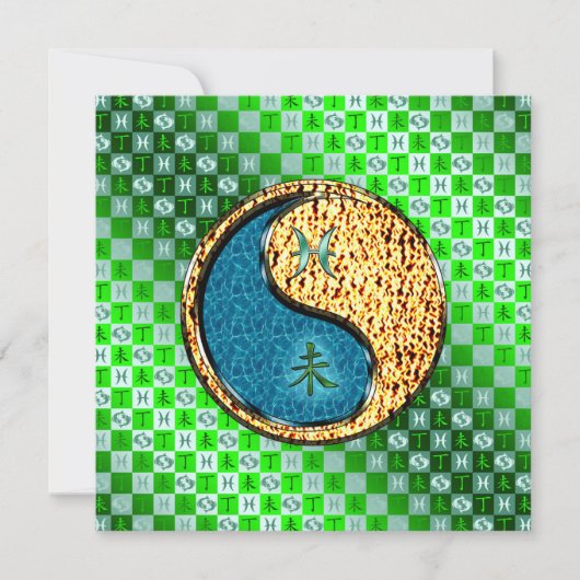 Pisces & Fire Goat Karte (Vorderseite)
