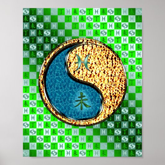 Pisces & Fire Goat Poster (Vorne)