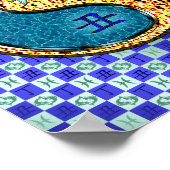 Pisces & Fire Ox Poster (Ecke)