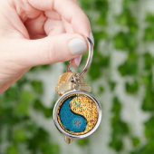 Pisces & Fire Rabbit Schlüsselanhänger (Hand)