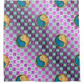 Pisces & Fire Rooster Duschvorhang (Vorderseite)