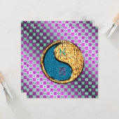 Pisces & Fire Rooster Karte (Vorderseite/Rückseite Beispiel)