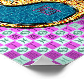 Pisces & Fire Rooster Poster (Ecke)