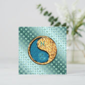 Pisces & Fire Snake Karte (Stehend Vorderseite)