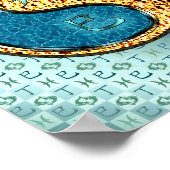 Pisces & Fire Snake Poster (Ecke)