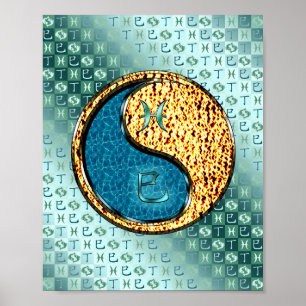 Pisces & Fire Snake Poster