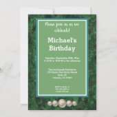 Pisces First Birthday Gold, Balloons & Foto Einladung (Rückseite)