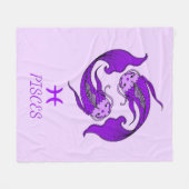 Pisces Fleece Blanket (Vorderseite (Horizontal))