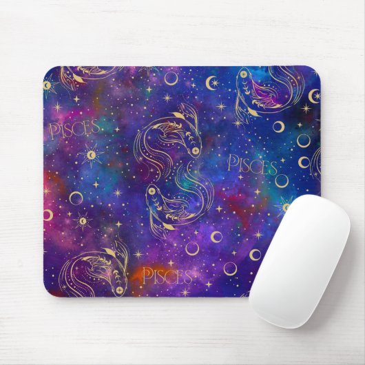Pisces Galaxy Mousepad (Mit Mouse)