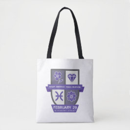 Pisces Geburtstags-Wappen™ für 19.-29. Februar Tasche