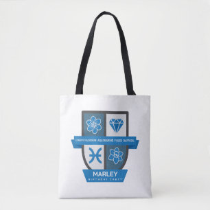 Pisces Geburtstagswappen™ für 1.-20. März Tasche