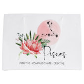 Pisces Gift Bag Große Geschenktüte (Vorderseite)