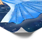 Pisces Goddess mit Planet Neptun Poster (Ecke)