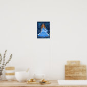 Pisces Goddess mit Planet Neptun Poster (Küche)